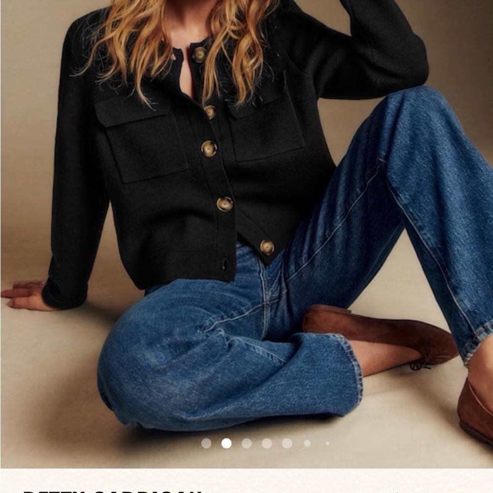 Sezane Black Betty top/Jacket